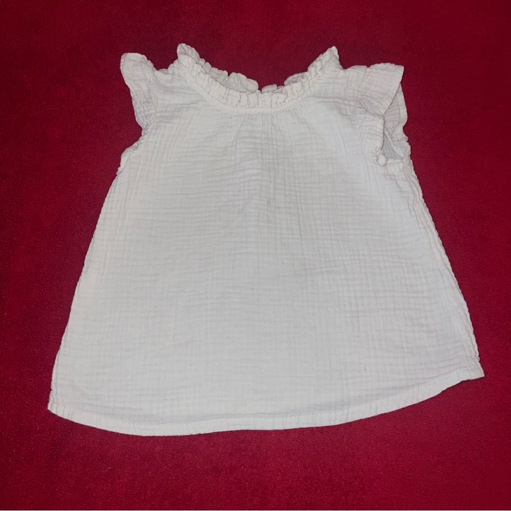 White Girls Size 5 Target Kids Short Sleeve Casual Play School Shirt